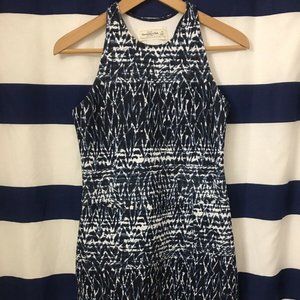 Abercrombie & Fitch Blue Navy White Scuba Dress, M